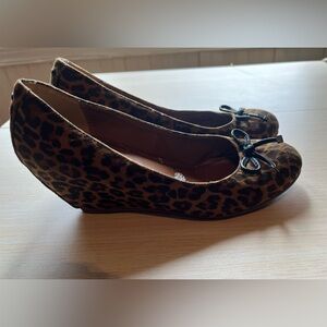 Chinese Laundry Brown and Black Animal Print Wedges